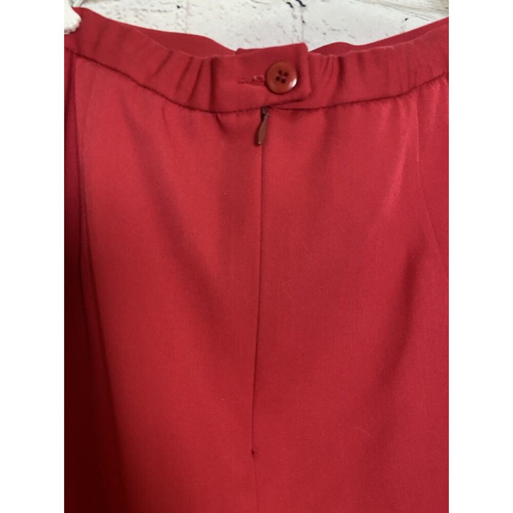 Vtg Pendleton Women's Size 14 Red Suit Long‎ Sleeve Blazer Jacket & Skirt - Picture 6 of 16
